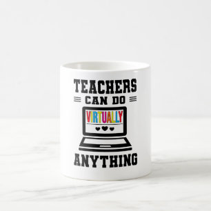 Caneca De Café Laptop de sala de aula do professor de ensino à d