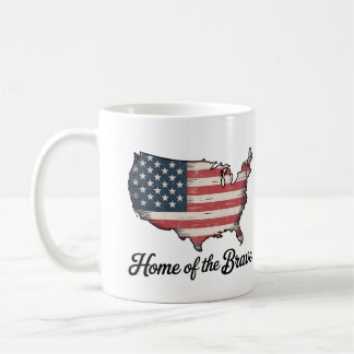 Caneca De Café Lar dos Bravos 4 de Julho Patriótico