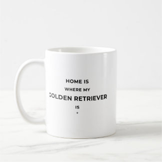 Caneca De Café Lar É Onde... -Caneca Branca