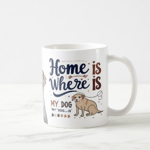 Caneca De Café Lar É Onde Está O Meu Cachorro - Cachorro Gelado