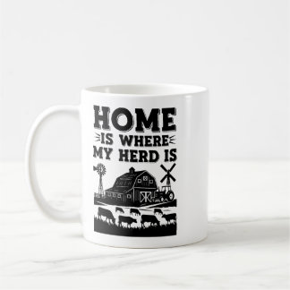 Caneca De Café Lar é Onde Está o Meu Rebanho