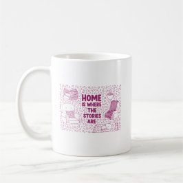 Caneca De Café Lar é Onde Estão as Histórias