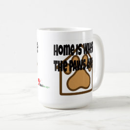 Caneca De Café Lar é Onde Estão as Patinhas – Casa de Pegada de P