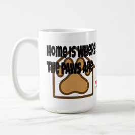 Caneca De Café Lar é Onde Estão as Patinhas – Casa de Pegada de P