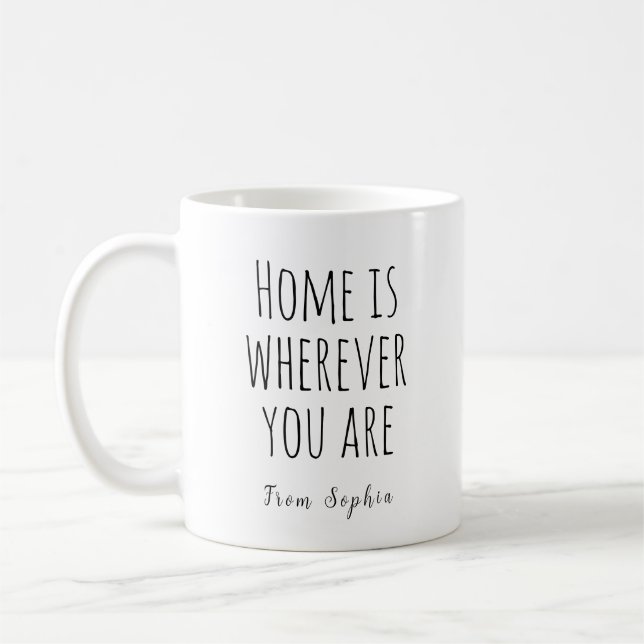 Caneca De Café Lar é Onde Quer que Você Esteja (Esquerda)