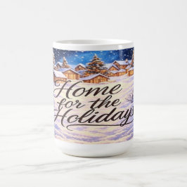 Caneca de café 'Lar para as Festas'