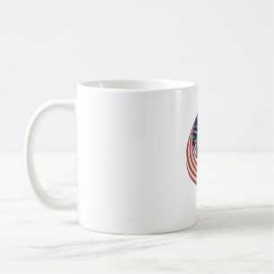 Caneca De Café Lar Patriótico dos Livres Capacete Corajoso Camisa
