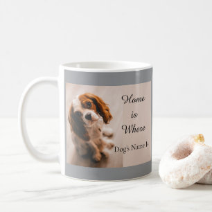 Caneca De Café Lar Personalizado é Onde Fica o Nome do Cachorro,