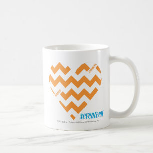 Caneca De Café Laranja 2 do ziguezague