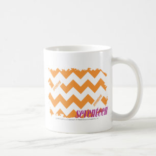 Caneca De Café Laranja 4 do ziguezague