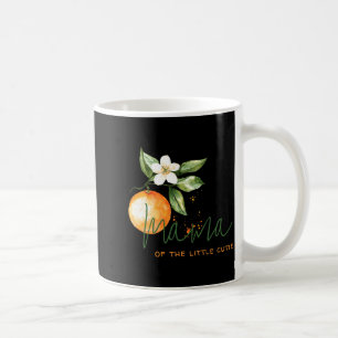 Caneca De Café Laranja Cítrico Pequeno Fofinho Chá de Bebê Mamãe