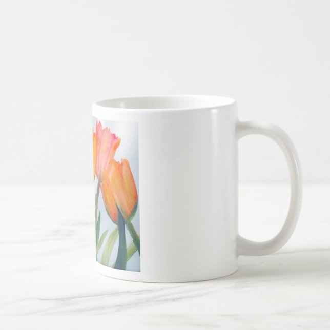 Caneca De Café Laranja Citrus Tulips (Direita)