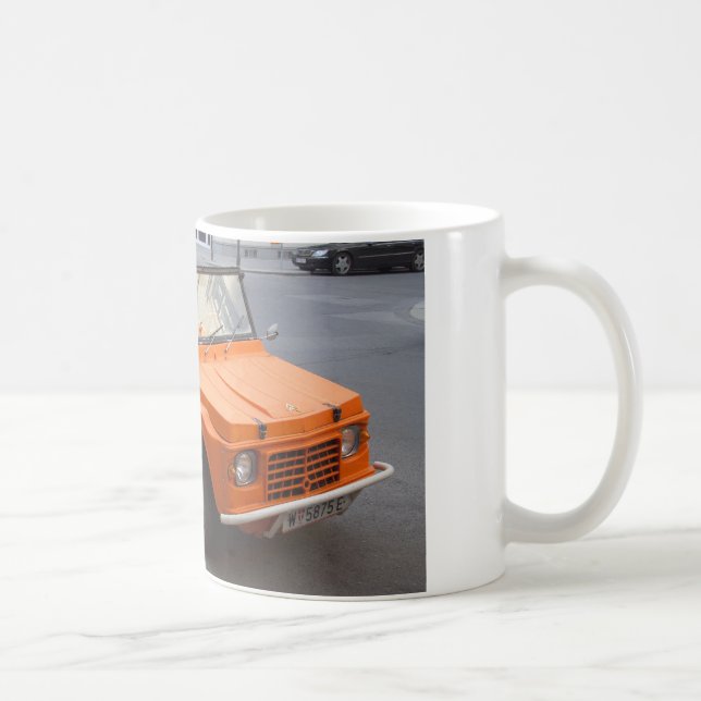 Caneca De Café Laranja Clássico Citroën Mehari (Direita)