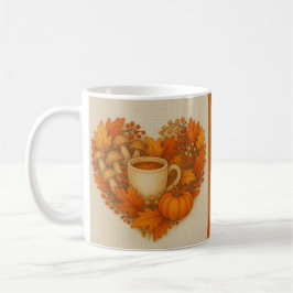 Caneca De Café laranja Cozy Fall vibes cacau Pumpkin Folhas