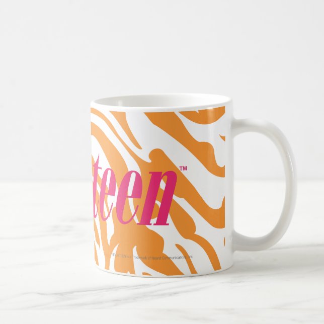 Caneca De Café Laranja da zebra (Direita)