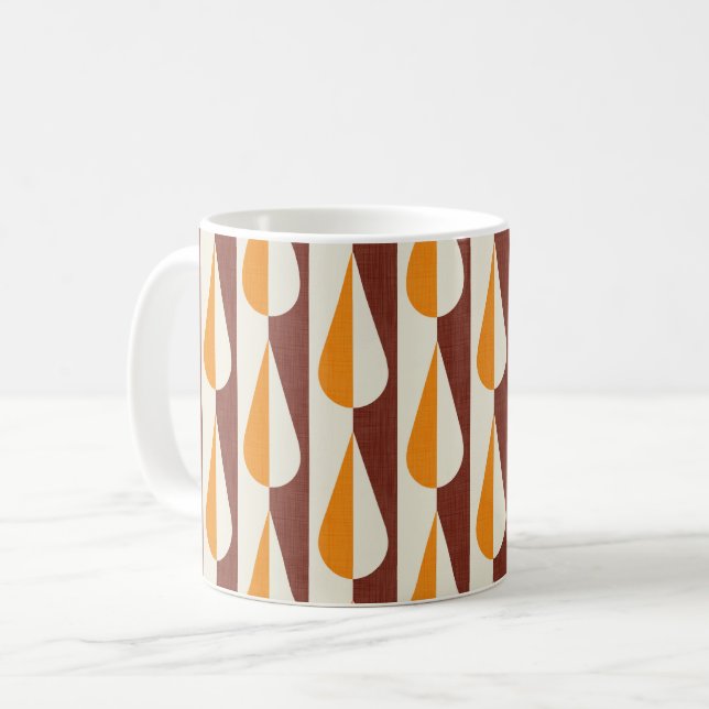 Caneca De Café Laranja de água retrorreflectora a frio (Frente Esquerda)