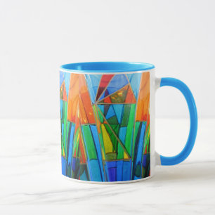 Caneca de café--Laranja de vidro de Murano