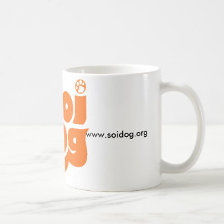 Caneca De Café Laranja do logotipo da fundação do cão de Soi