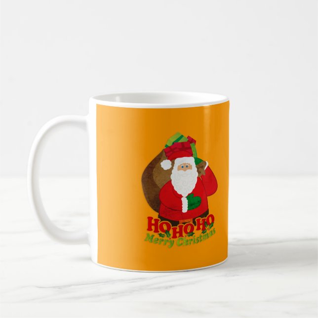 Caneca De Café Laranja do papai noel "se você não acredita…" (Esquerda)