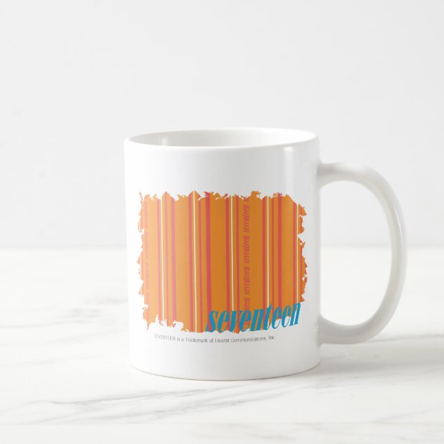 Caneca De Café Laranja fina 2 das listras (Direita)