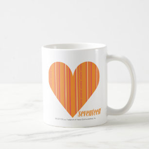 Caneca De Café Laranja fina 3 das listras
