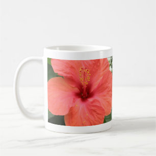Caneca De Café Laranja Hibiscus Flower Macro Mug
