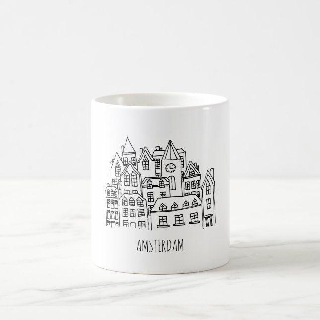 Caneca De Café Laranja holandesa da lembrança da cidade de (Centro)