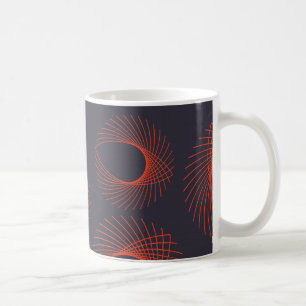 Caneca De Café Laranja, legal, tendências, abstração geométrica d