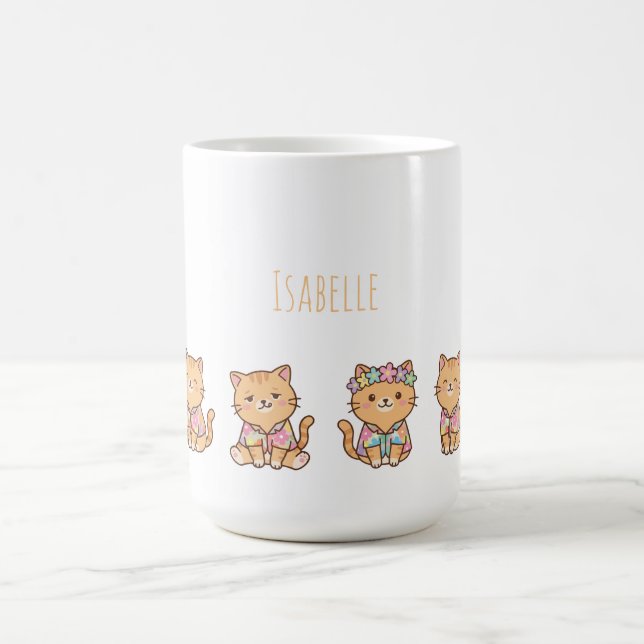 Caneca De Café Laranja Malhado Personalizado (Centro)