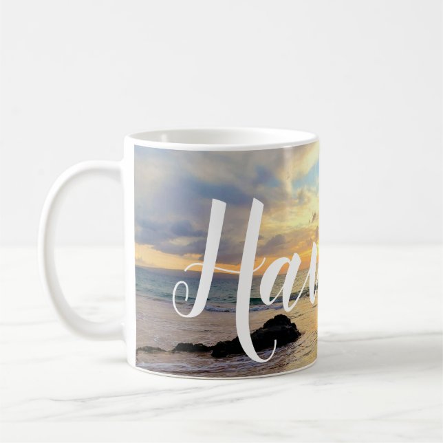 Caneca De Café Laranja-Maui Sunset (Esquerda)