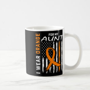 Caneca De Café Laranja Para Minha Tia Leucemia Sensibilização Ame