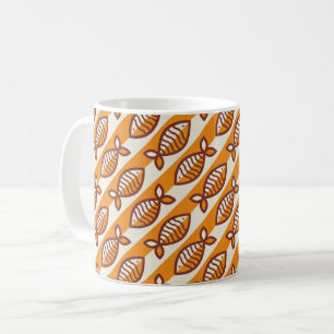 Caneca De Café Laranja-preto