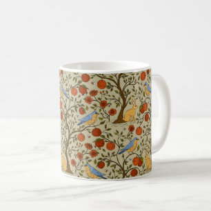 Caneca De Café Laranjas Elegantes Maçãs em Árvores Castanhas Dese