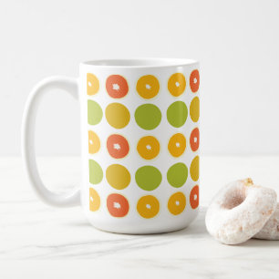 Caneca De Café Laranjas Frutas Cítricas Padrão Alimentar