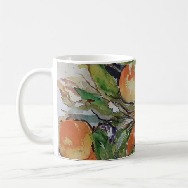 Caneca De Café Laranjas na árvore. (Esquerda)