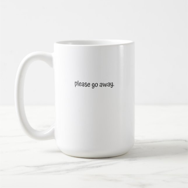 Caneca De Café Large Mug - Please Go Away. (Esquerda)