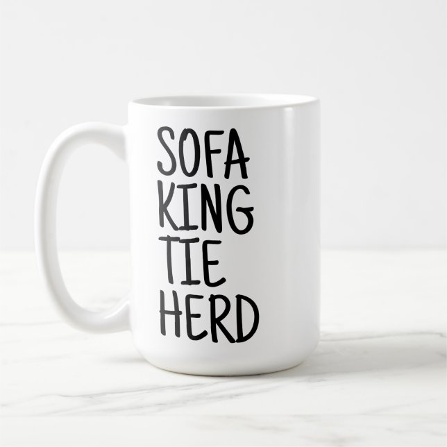 Caneca De Café Large Mug - Sofa King Tie Herd (Esquerda)