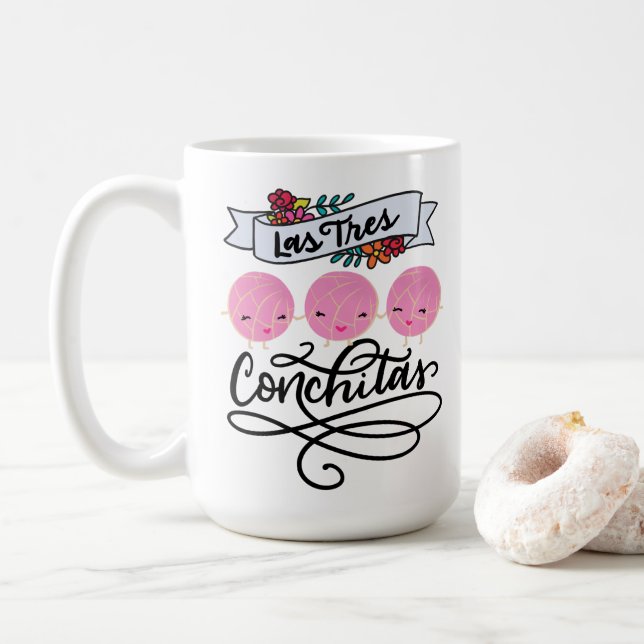 Caneca De Café Las Tres Conchitas, Pan Dulce (Com Donut)