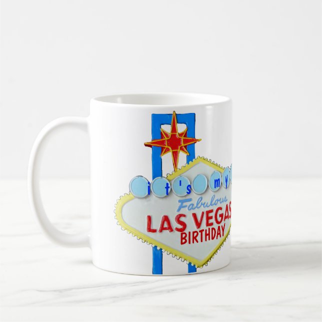 Caneca De Café Las Vegas 30thBirthday (Esquerda)