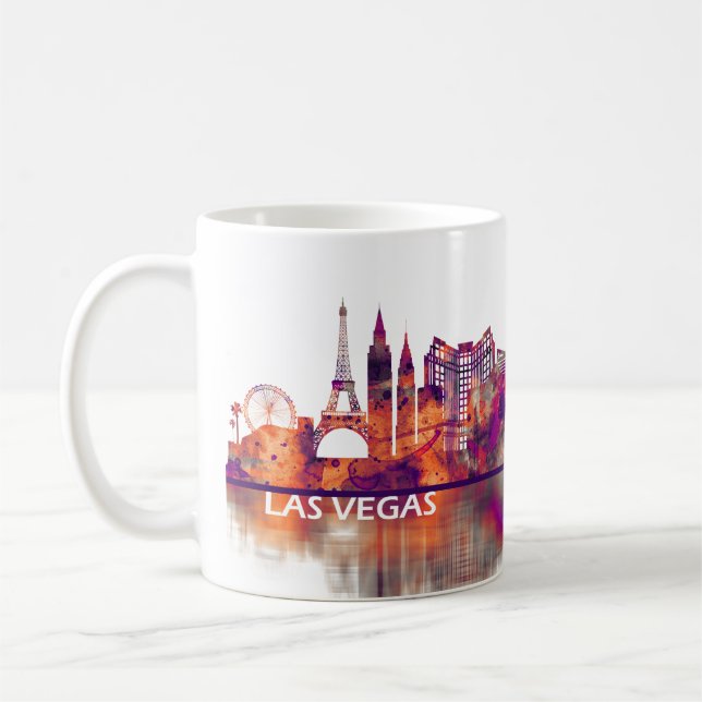 Caneca De Café Las Vegas Nevada Skyline (Esquerda)