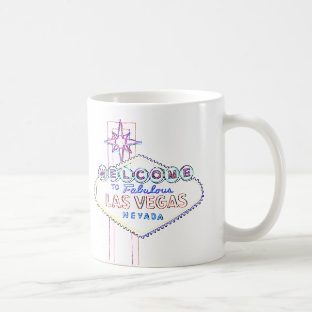 Caneca De Café Las Vegas personalizou o evento especial (Direita)