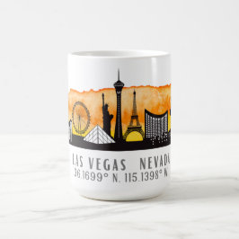 Caneca De Café Las Vegas Skyline Latitude