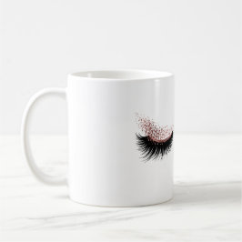 Caneca De Café Lashes Beauty Makeup Girl Lash Extension Rosa Mug