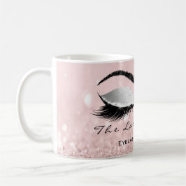 Caneca De Café Lashes Extenção Beleza Estúdio Cinza Olho Brilhant