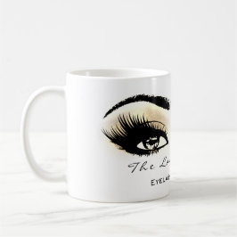 Caneca De Café Lashes Extension Eye Makeup Studio Champaigne