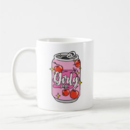 Caneca De Café Lata de cereja pop feminina