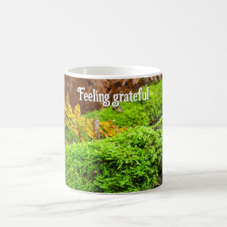 Caneca De Café Latido de árvores em Moss - Ação de Graças Persona