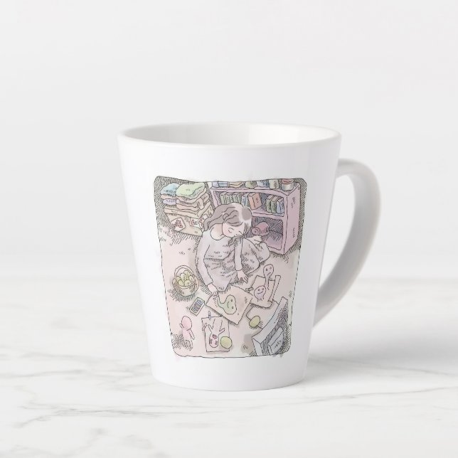CANECA DE CAFÉ LATTE さないいじ (Ângulo direito)
