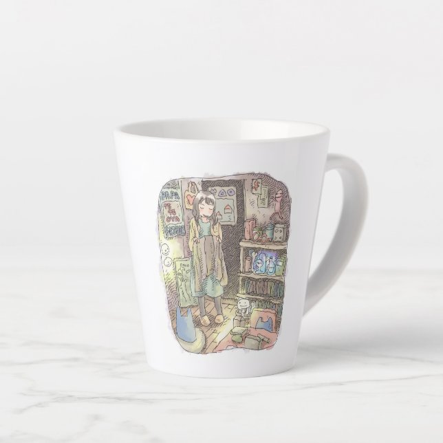 CANECA DE CAFÉ LATTE さやしごじ (Ângulo direito)