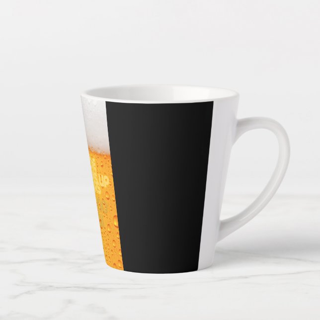 CANECA DE CAFÉ LATTE 黒猫とビール好き専用 (Direita)